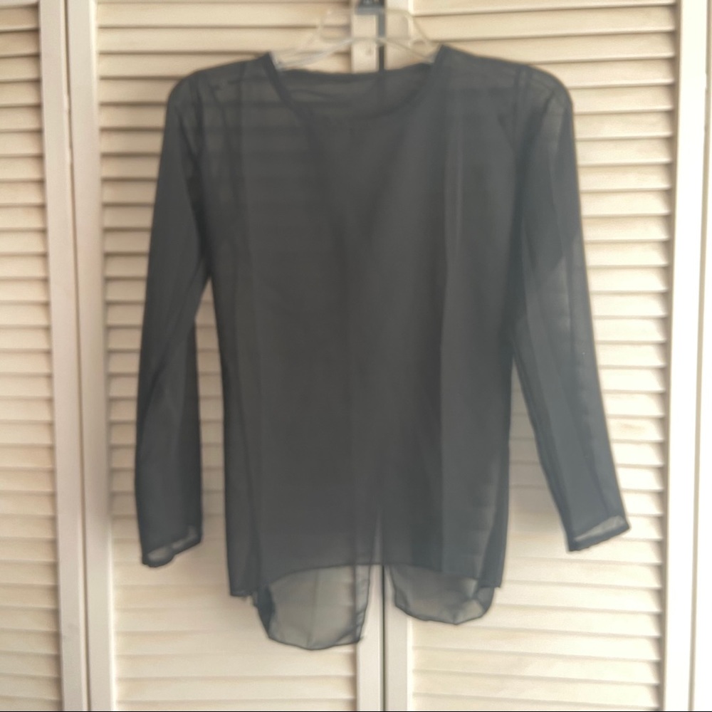 Black sheer top
